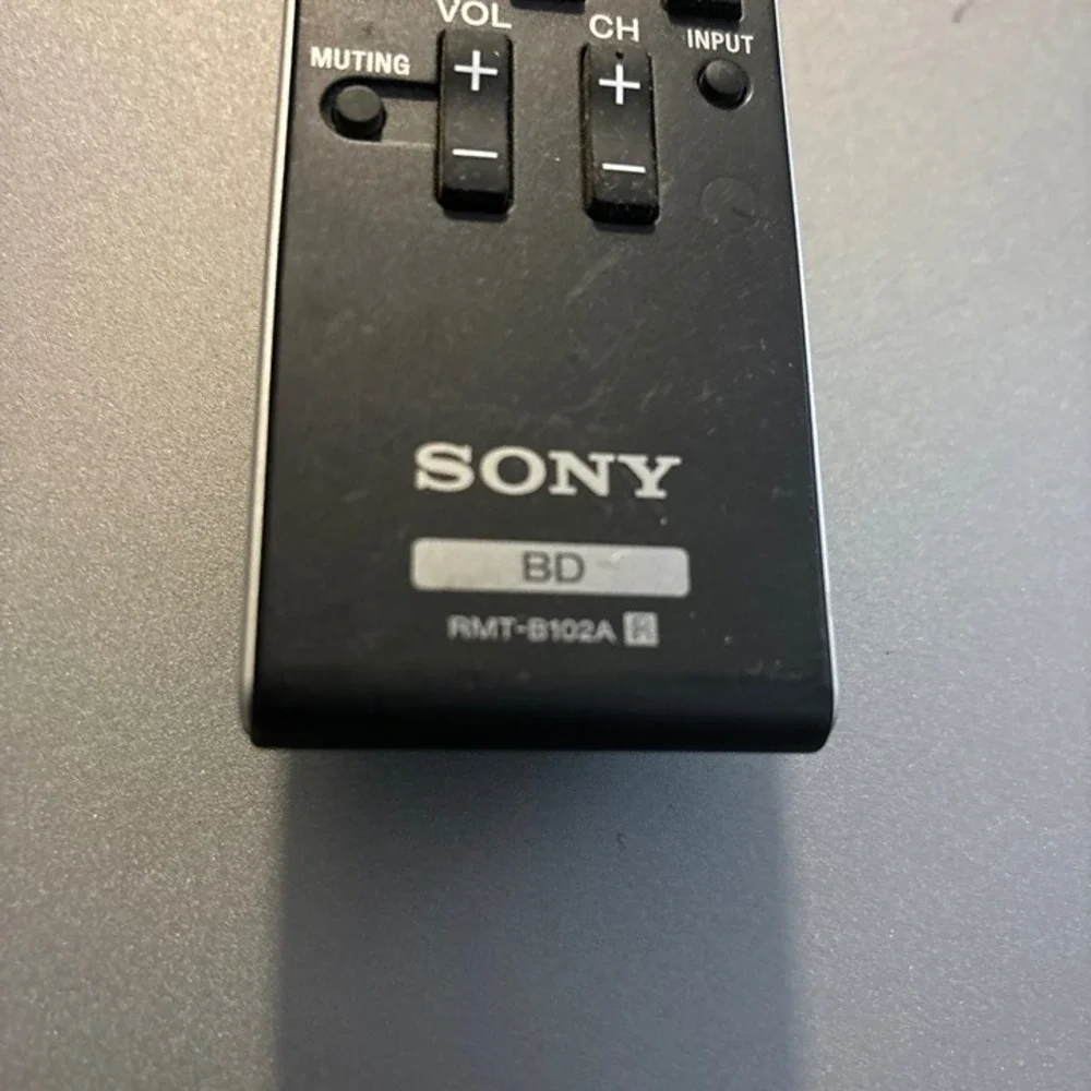 Sony Remote Control RMT-B102A Blu-ray Player Black Good OEM Replacement